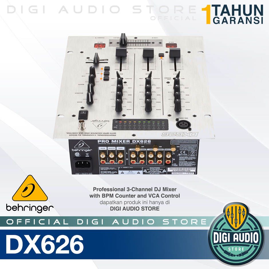 Behringer Dx626 Professional 3 Channel Dj Mixer